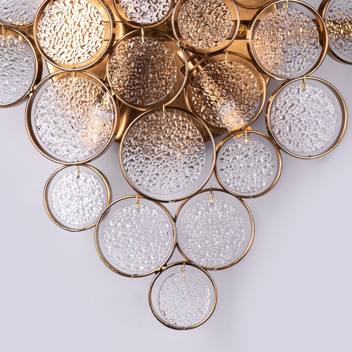 Louder Than Thunder (Gold) Crystal Wall Light