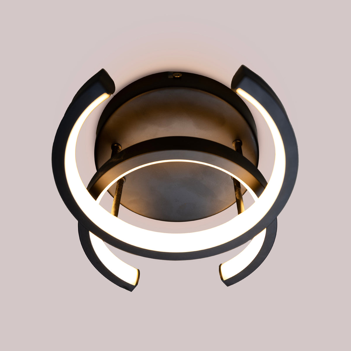 Light The Way (Black, 3 Color Dimmable LED with Remote Control) Ceiling Light