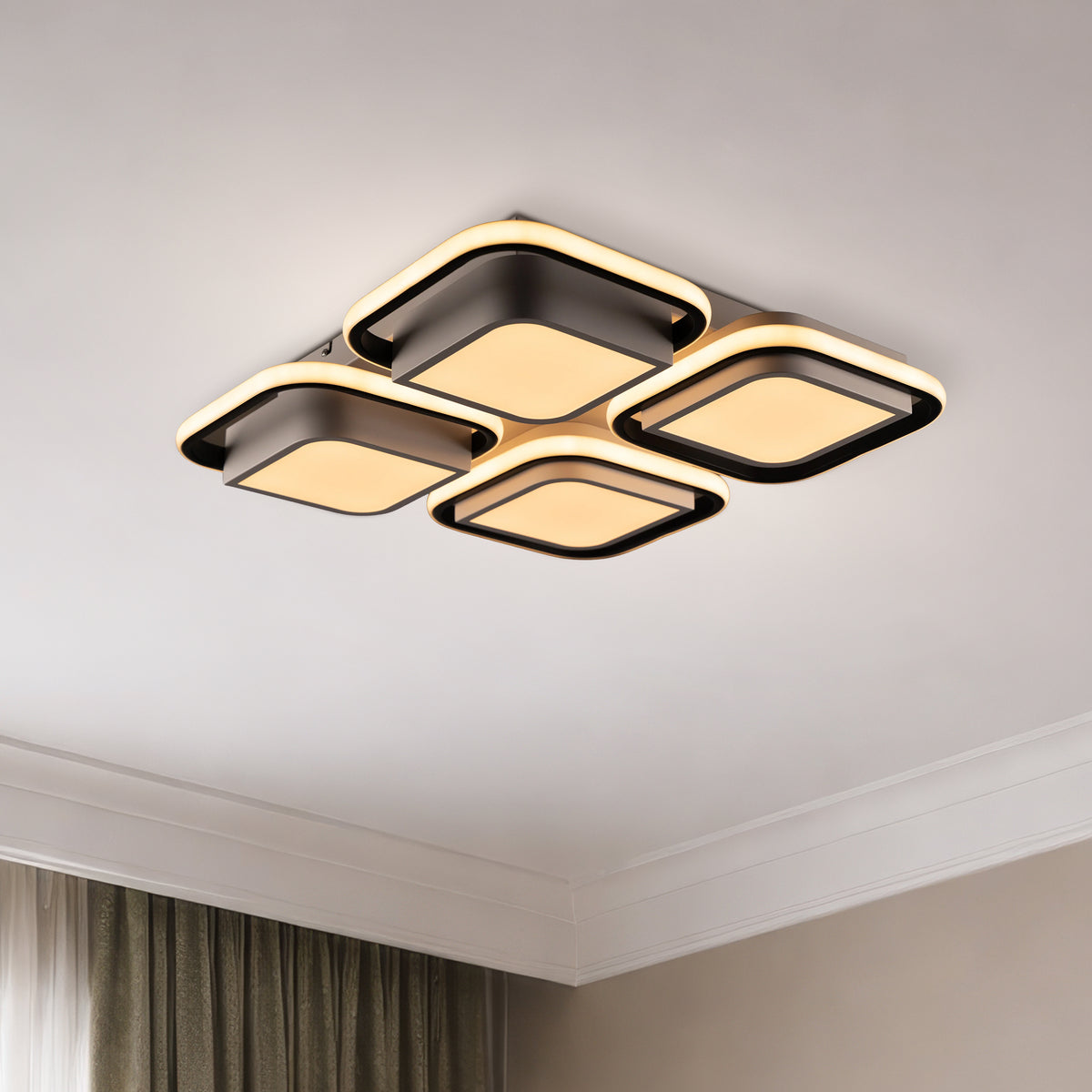 Lunaris Grid Dimmable LED Ceiling Light