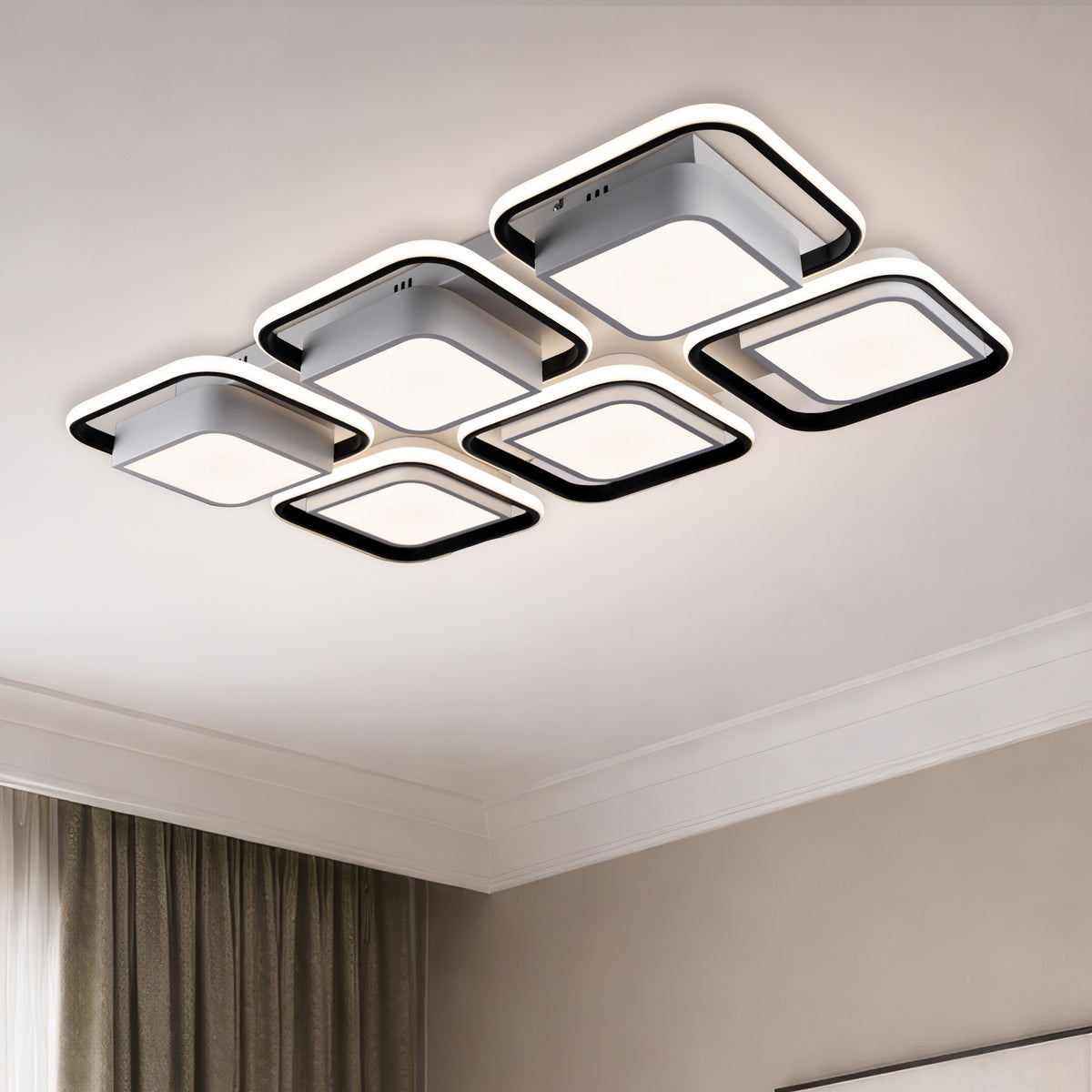 Cubism Six (Dimmable LED) Ceiling Light