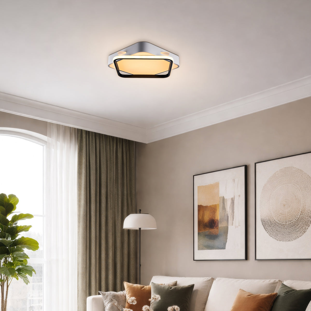 Cosmic Flare (Dimmable LED)  ceiling light
