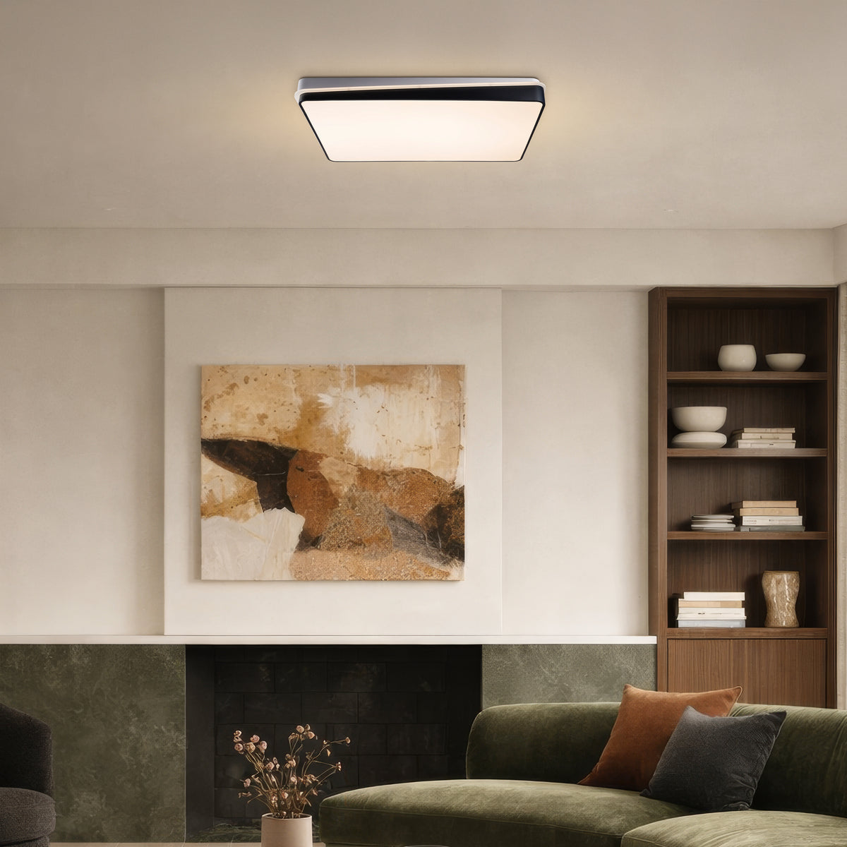 The Obsidian Float (Medium,Dimmable LED) Ceiling Light