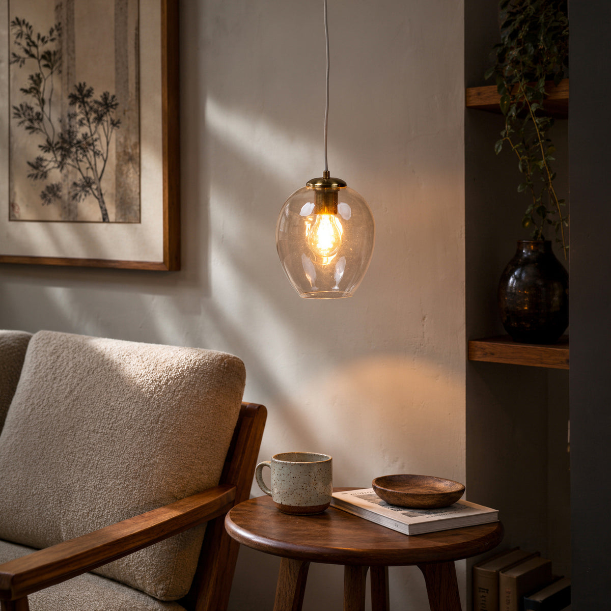 Thousand Stars Single (Clear) Glass Pendant Lamp