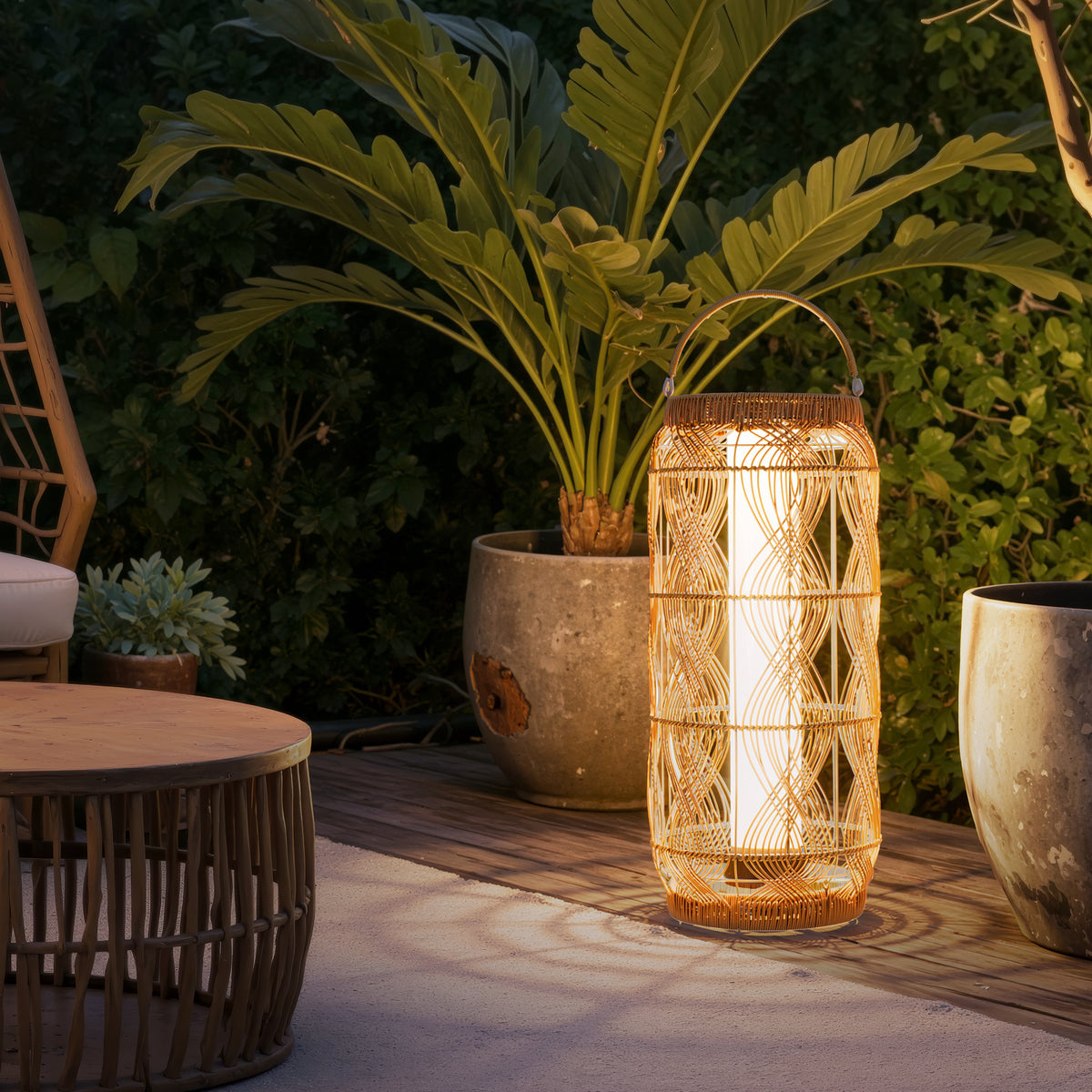 The Artisan Vault (Large, Solar Powered-Rechargeable) Outdoor floor lamp