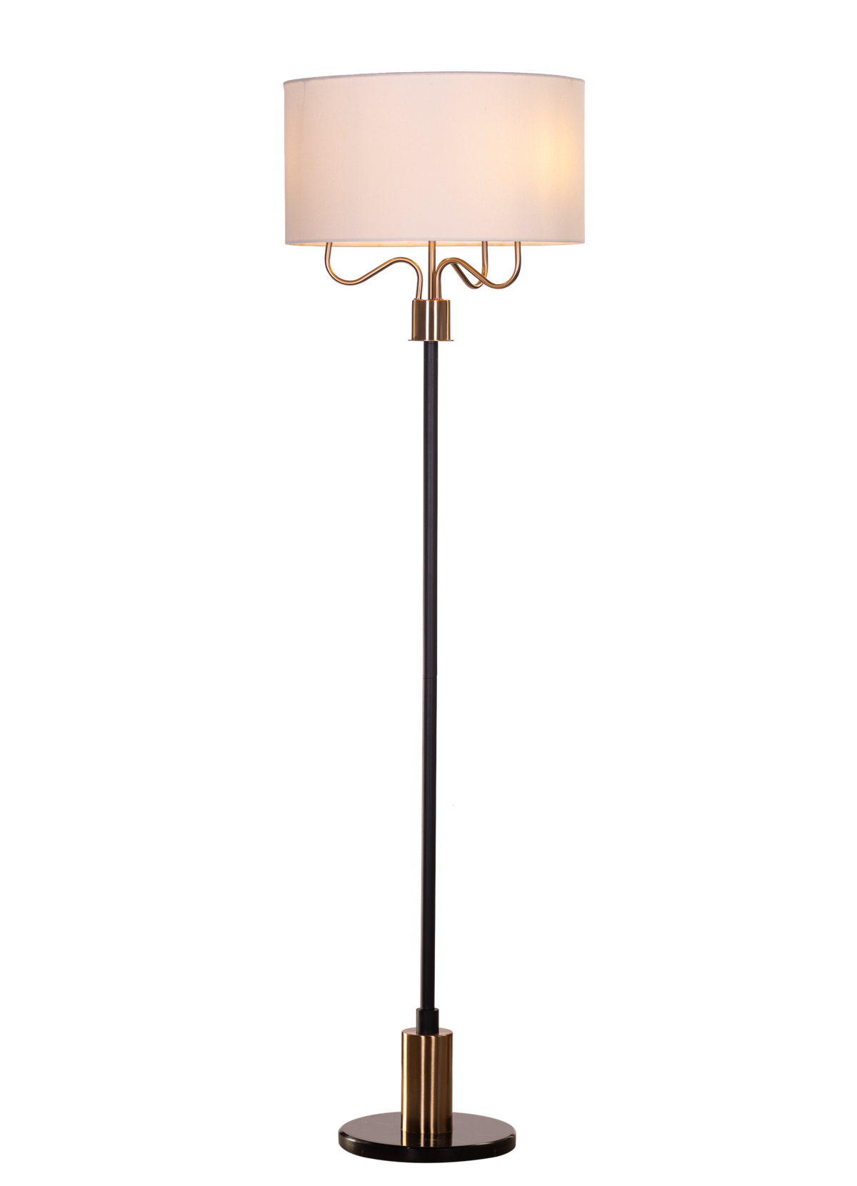 Aubrelle (Black & Gold) Marble Floor Lamp