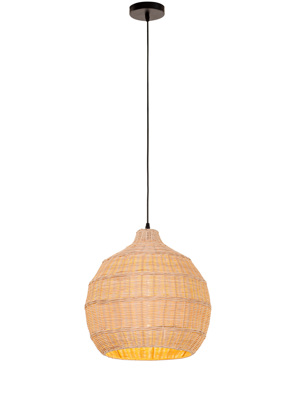 Bayfront Basket (Beige) Rattan Pendant Light