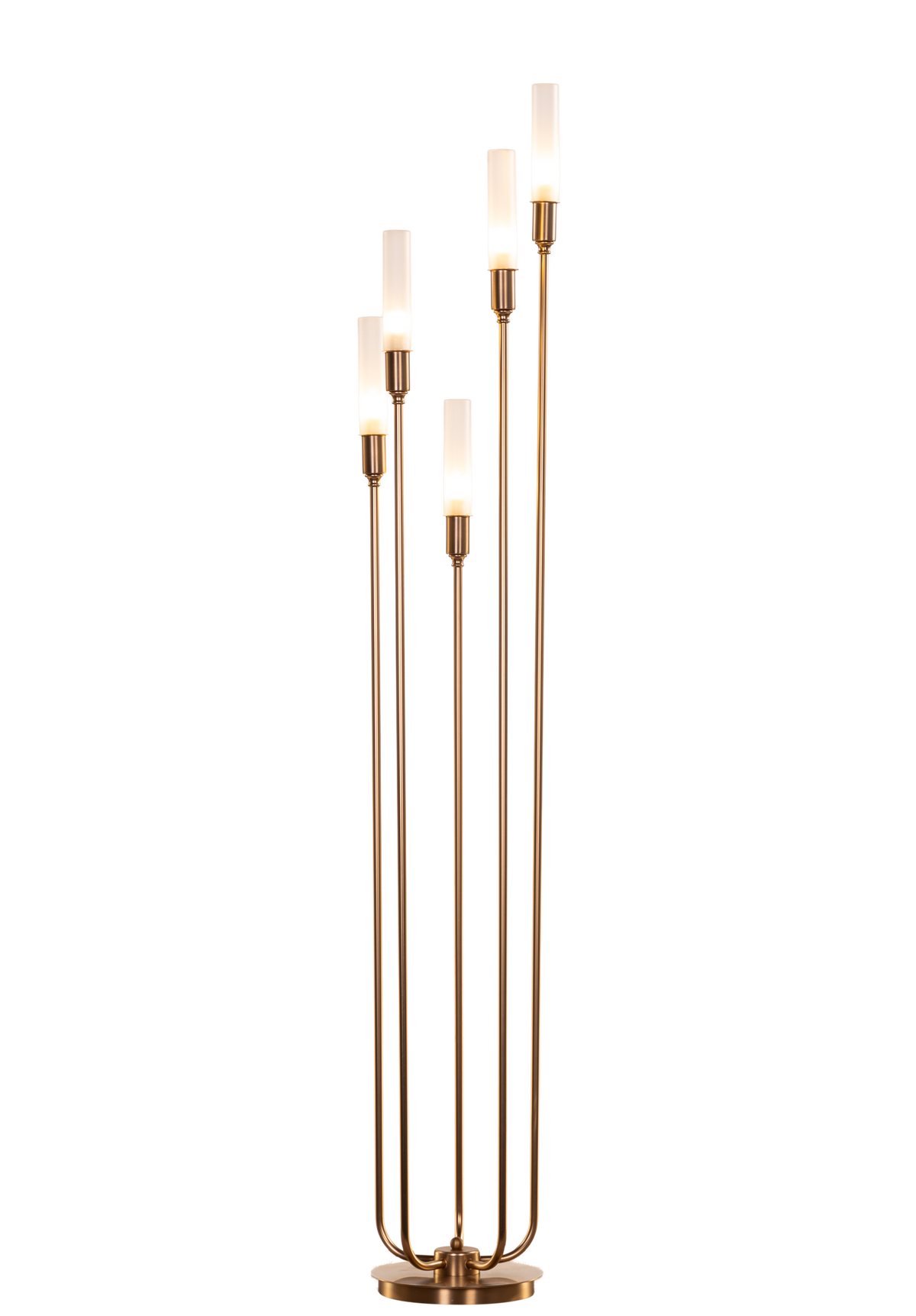 Cavendish (Gold) Frosted Glass Floor Lamp