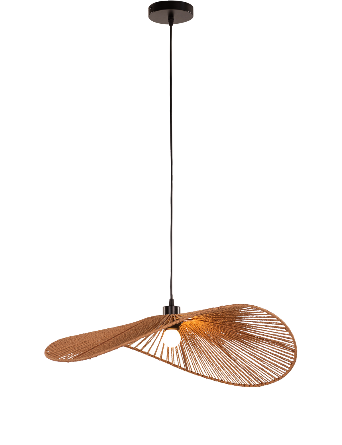 Sardinia Sun (Brown) Rattan Pendant Light