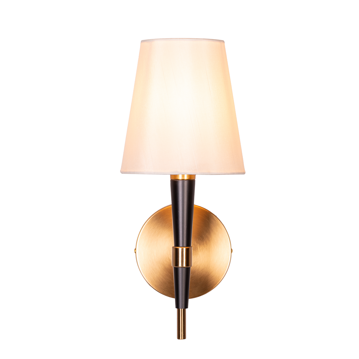 See The Unseen (Black, Gold) Fabric Wall Light