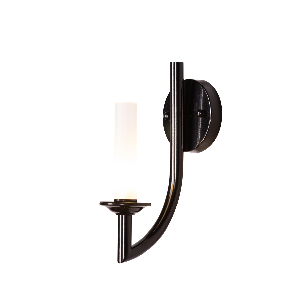 Forma (Black, White) Frosted Glass Wall Light