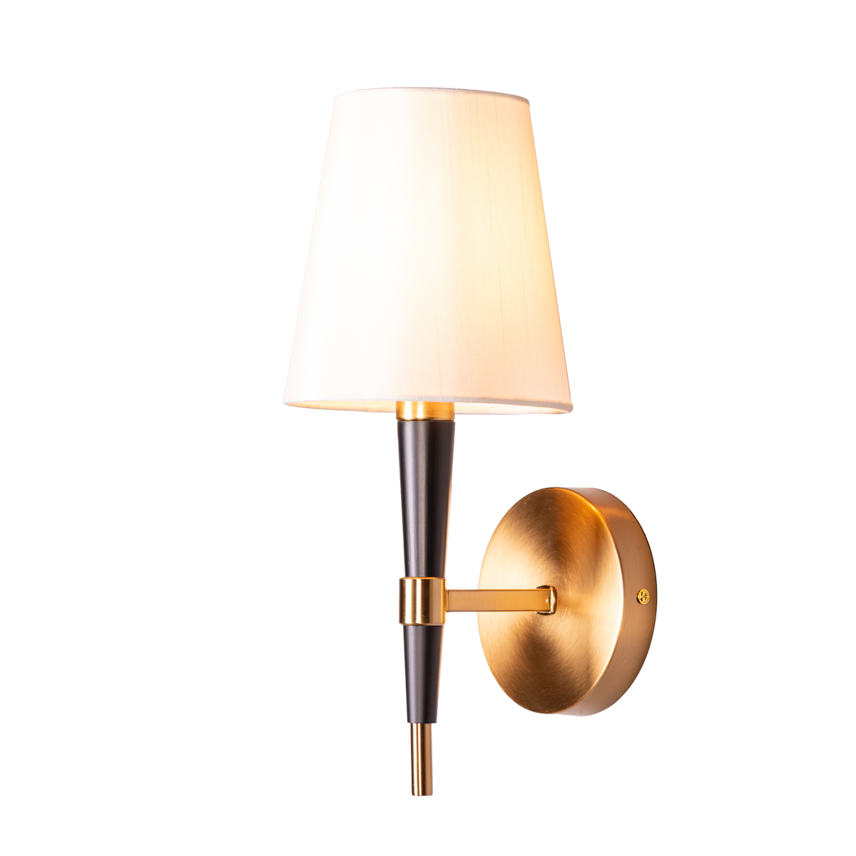 See The Unseen (Black, Gold) Fabric Wall Light