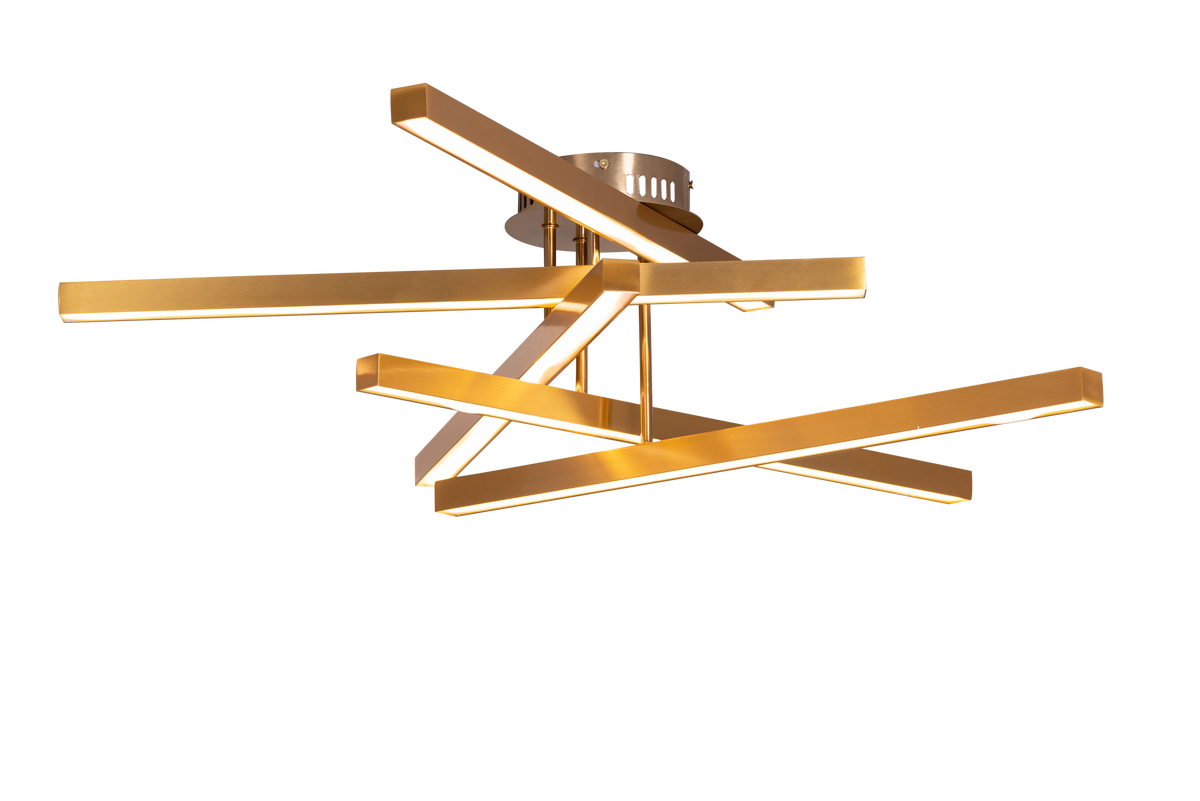 Run The World (Gold, Dimmable LED with Remote Control) Ceiling Light