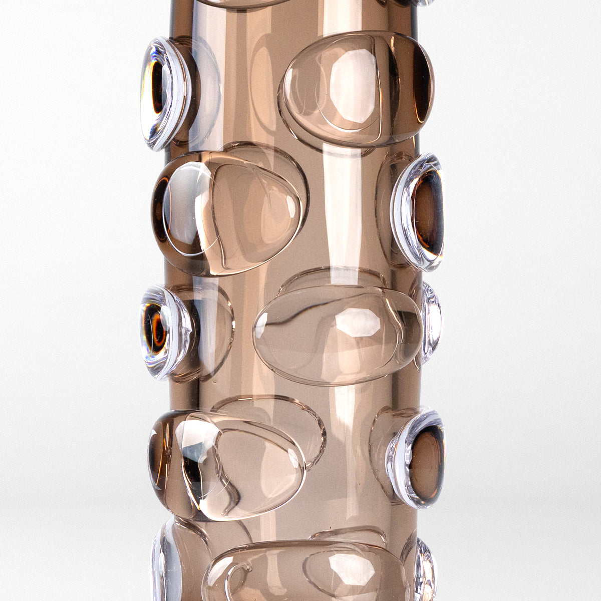 Fossilized Bubbles (Large,Brown) Glass Vase