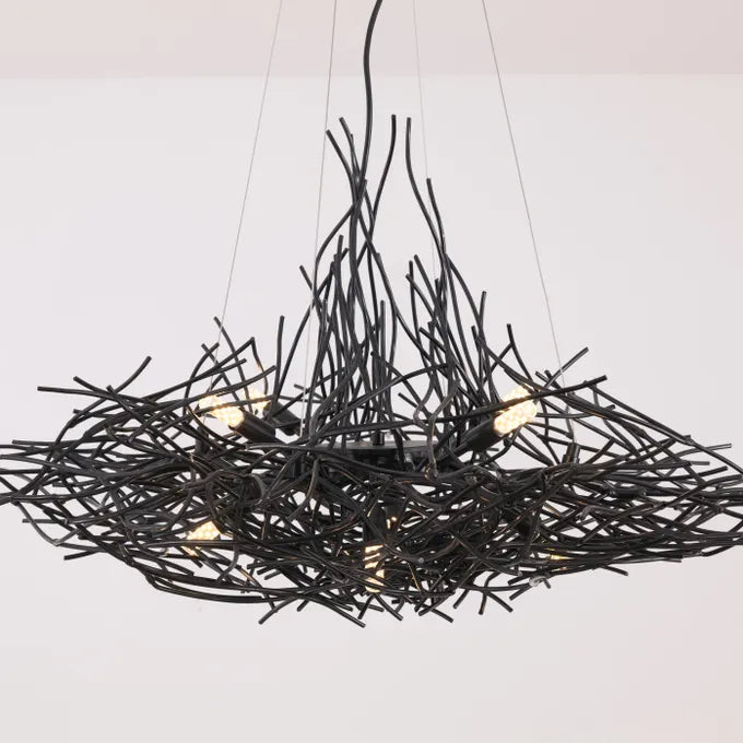 Driftwood Den (Black) Chandelier