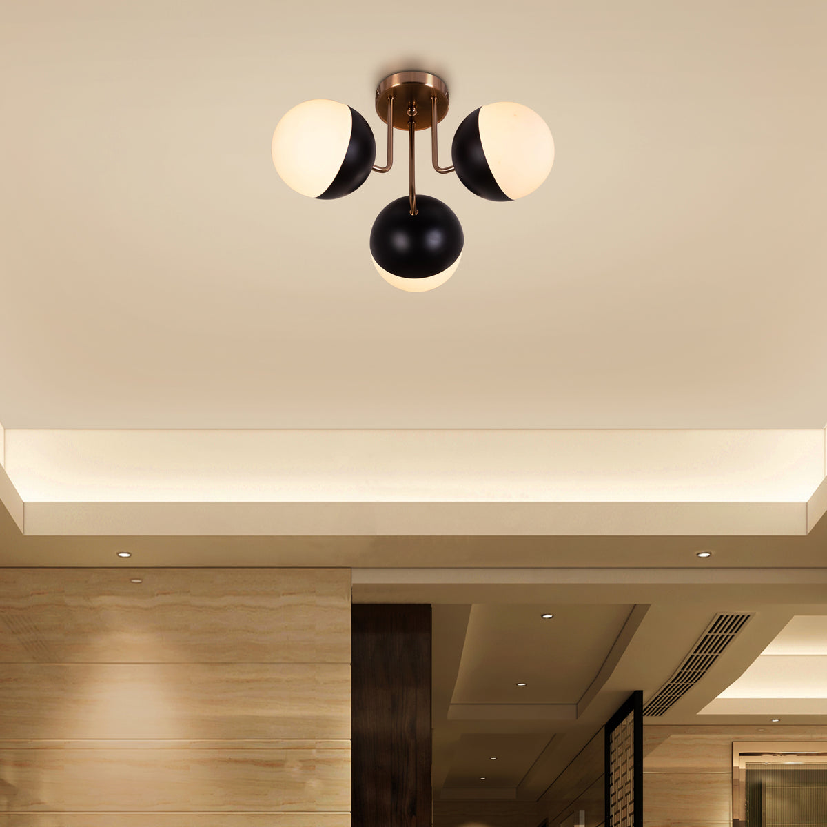 Addiction (Gold, Black) Ceiling Light