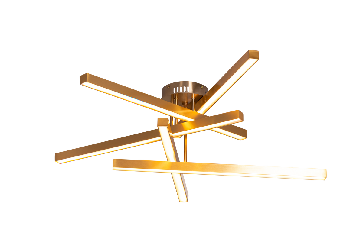 Run The World (Gold, Dimmable LED with Remote Control) Ceiling Light