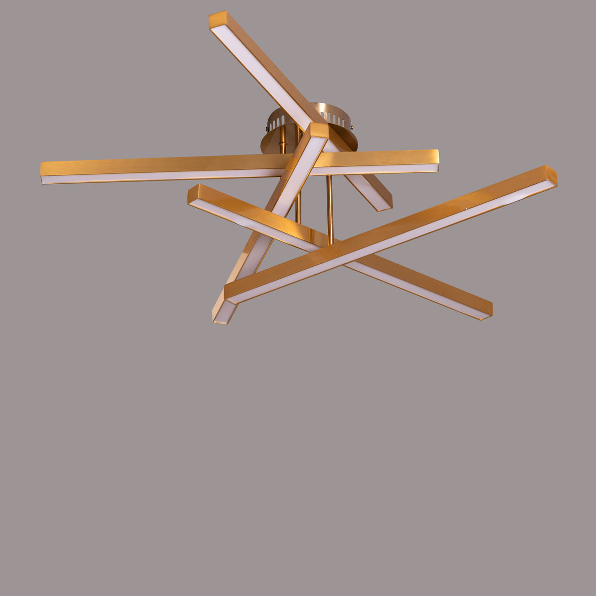 Run The World (Gold, Dimmable LED with Remote Control) Ceiling Light
