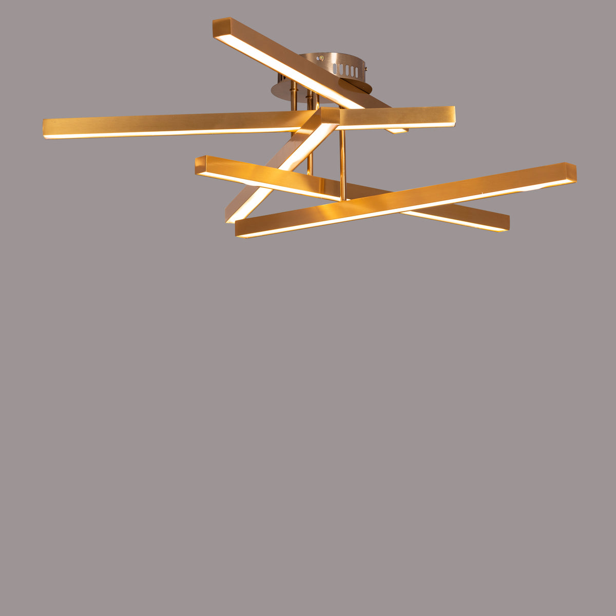Run The World (Gold, Dimmable LED with Remote Control) Ceiling Light