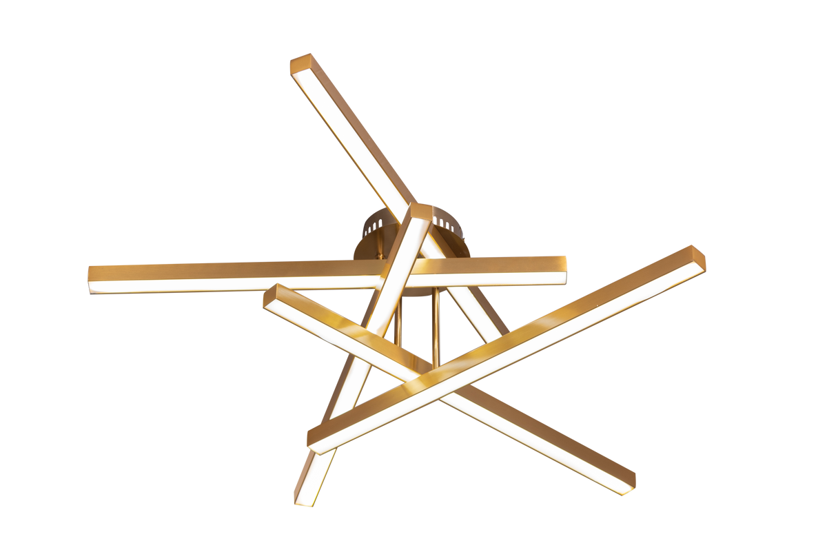 Run The World (Gold, Dimmable LED with Remote Control) Ceiling Light