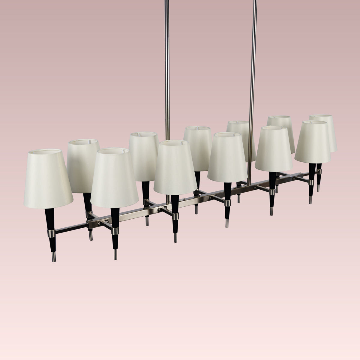 See The Unseen (S.S Finish, black) Fabric Chandelier
