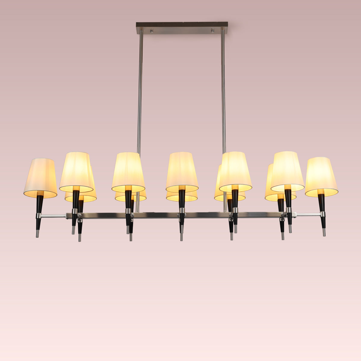 See The Unseen (S.S Finish, black) Fabric Chandelier