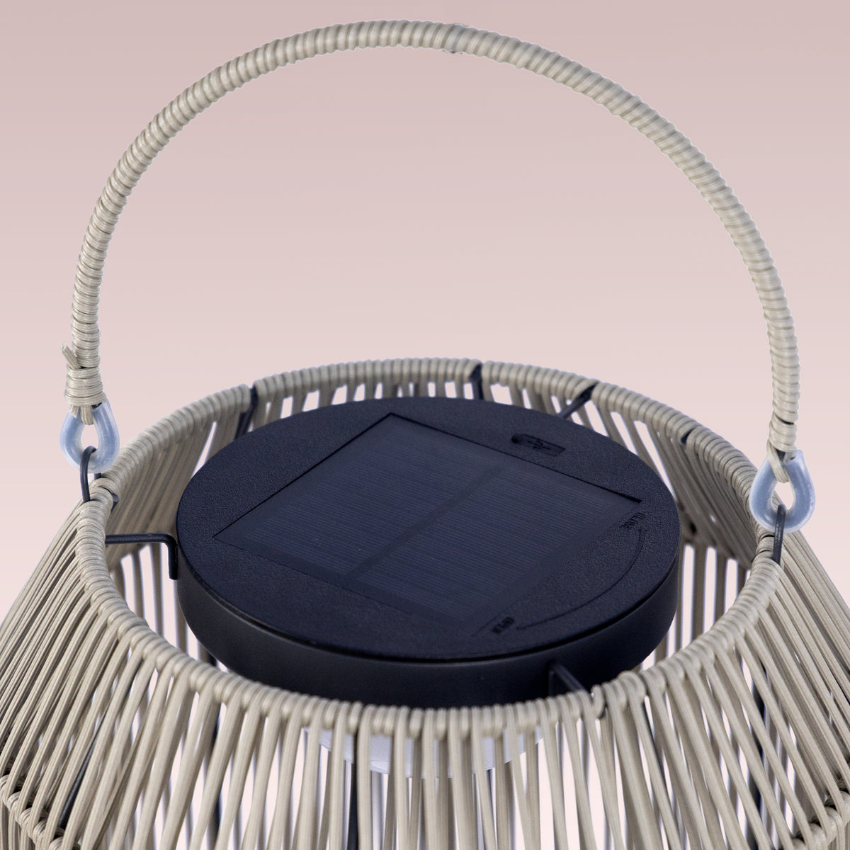 The Rattan Royale (Solar Powered-Rechargeable) Outdoor Floor Lamp