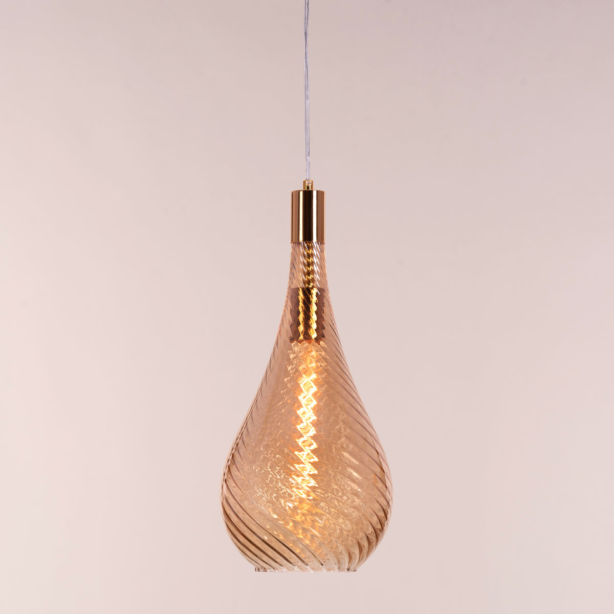 Keep My Love (Amber) Glass Pendant Light