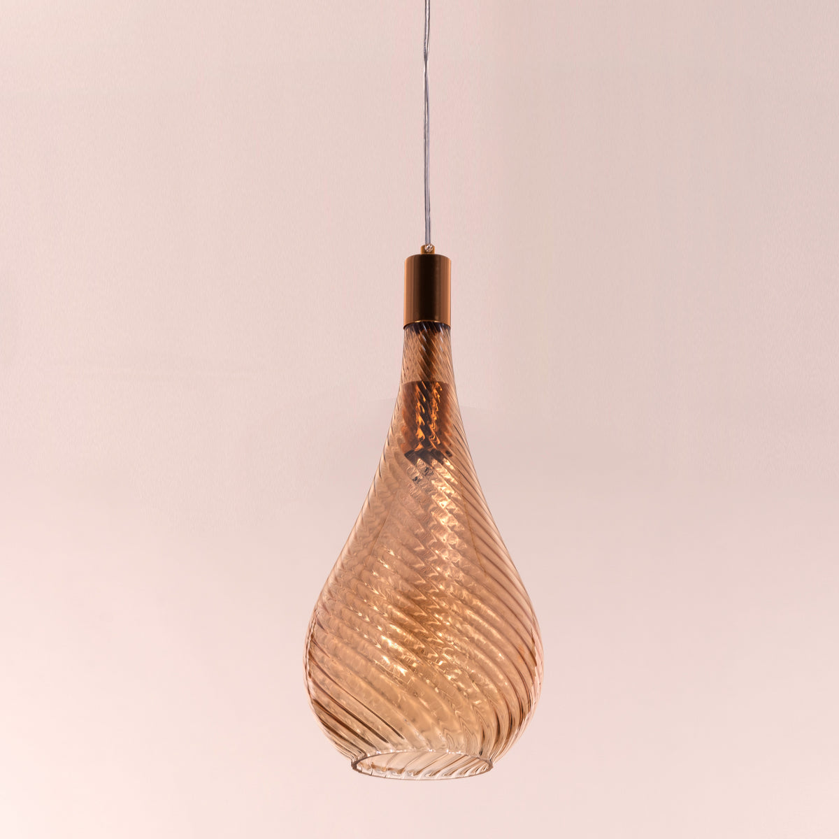 Keep My Love (Amber) Glass Pendant Light