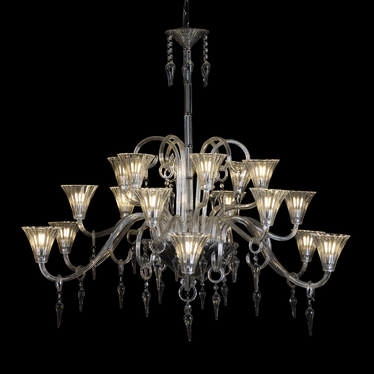 Wealthy Not Rich (Large, Gold) Crystal Chandelier