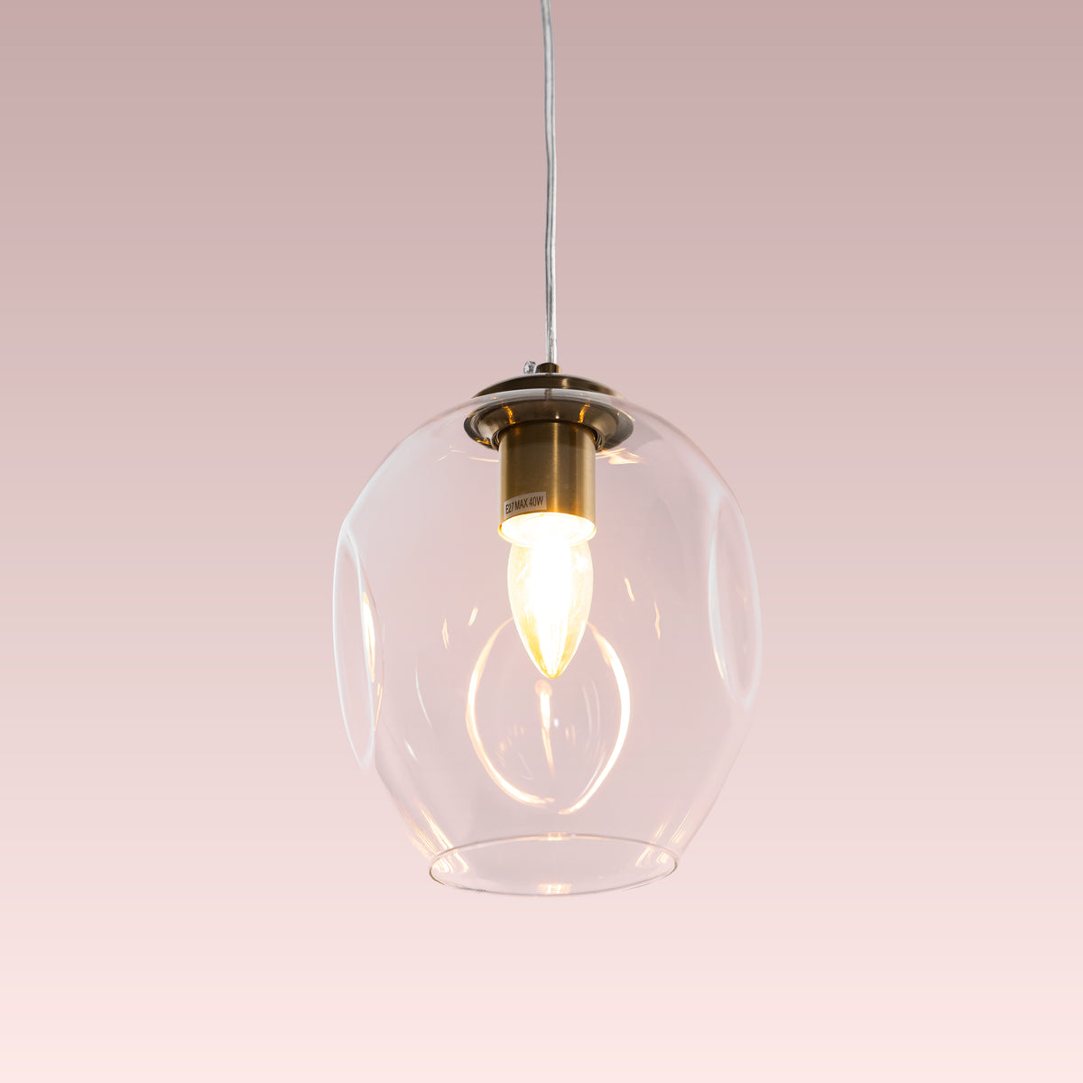 Thousand Stars Single (Clear) Glass Pendant Lamp