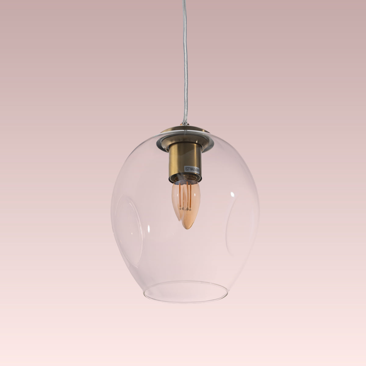 Thousand Stars Single (Clear) Glass Pendant Lamp