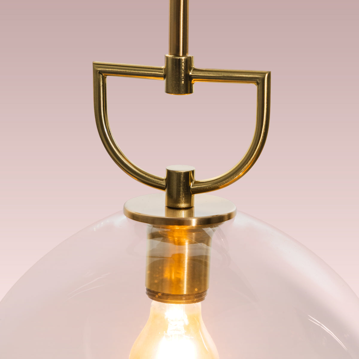 Nightlife (Gold, Clear) Glass Pendant Lamp