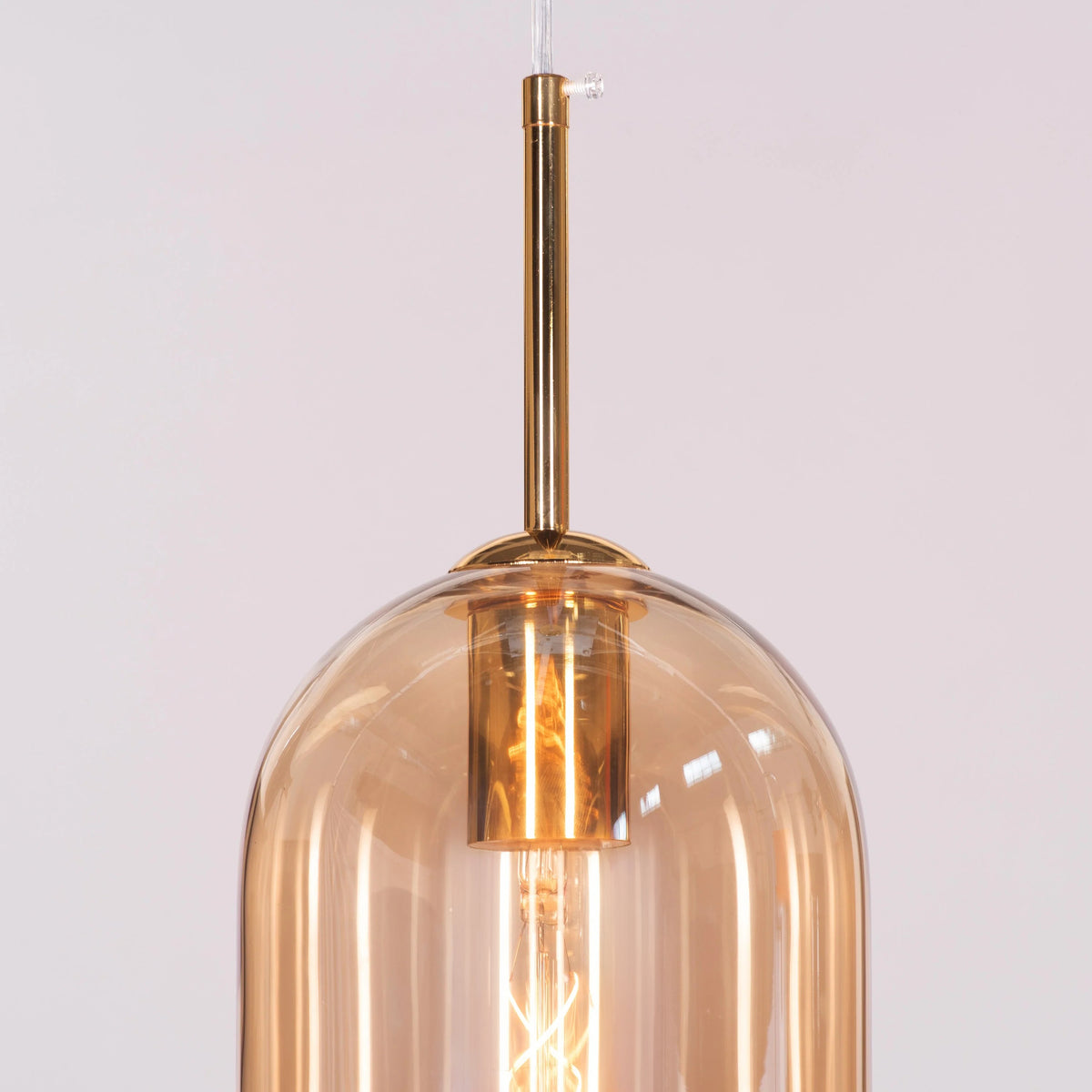 Gold Glamour (Medium, Gold) Glass Pendant Light