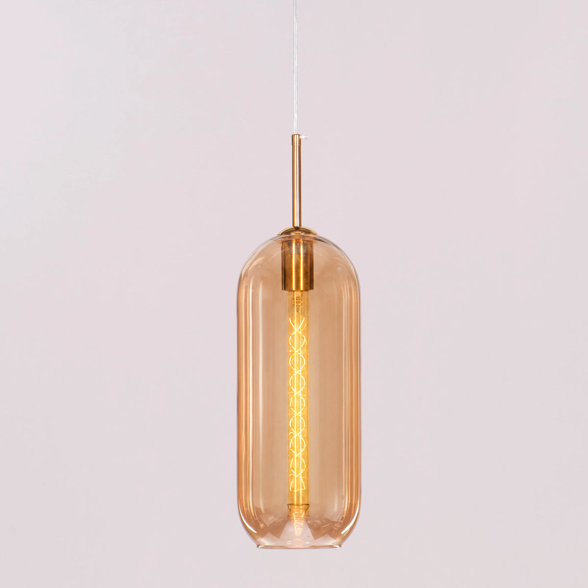 Gold Glamour (Medium, Gold) Glass Pendant Light