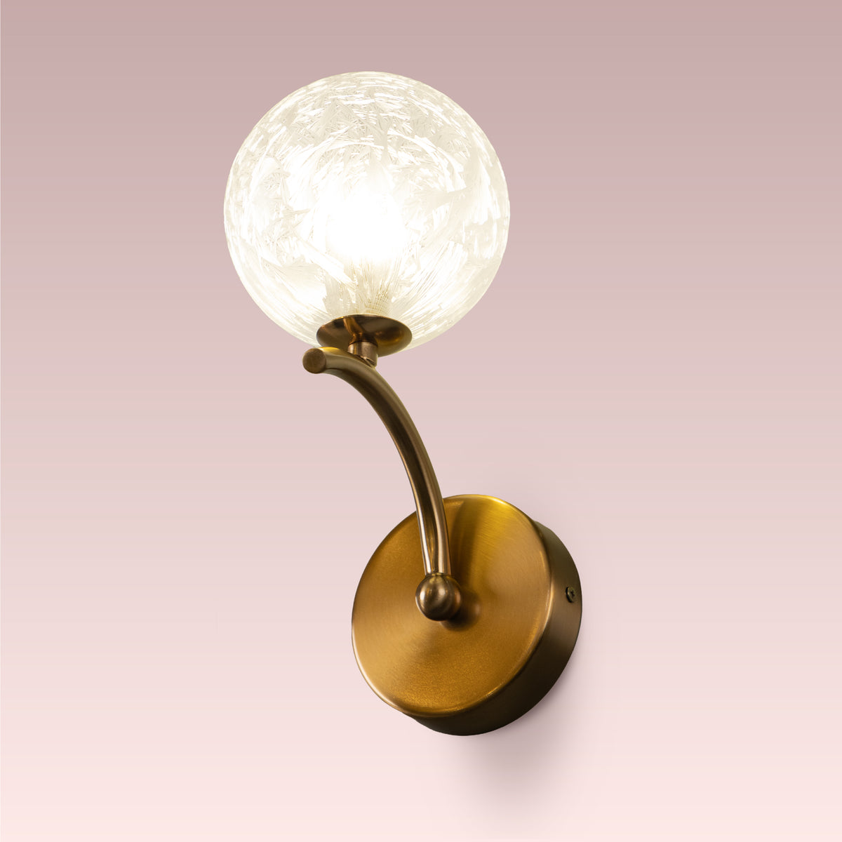 City In Stillness Glass Wall Light