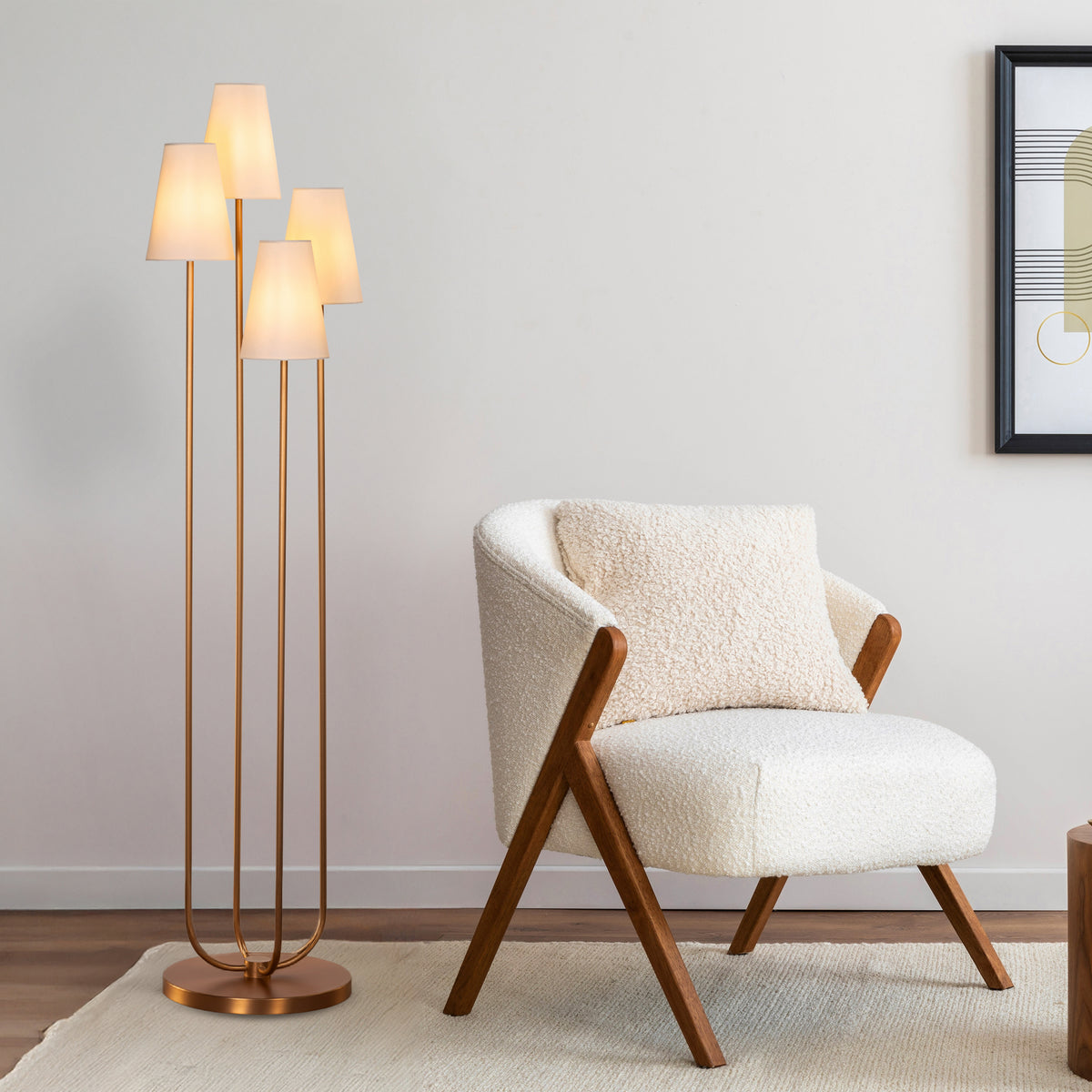 See The Unseen (Gold) Floor Lamp