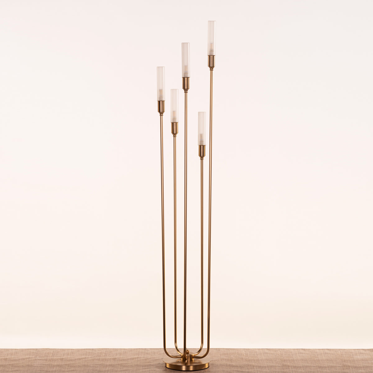 Cavendish (Gold) Frosted Glass Floor Lamp