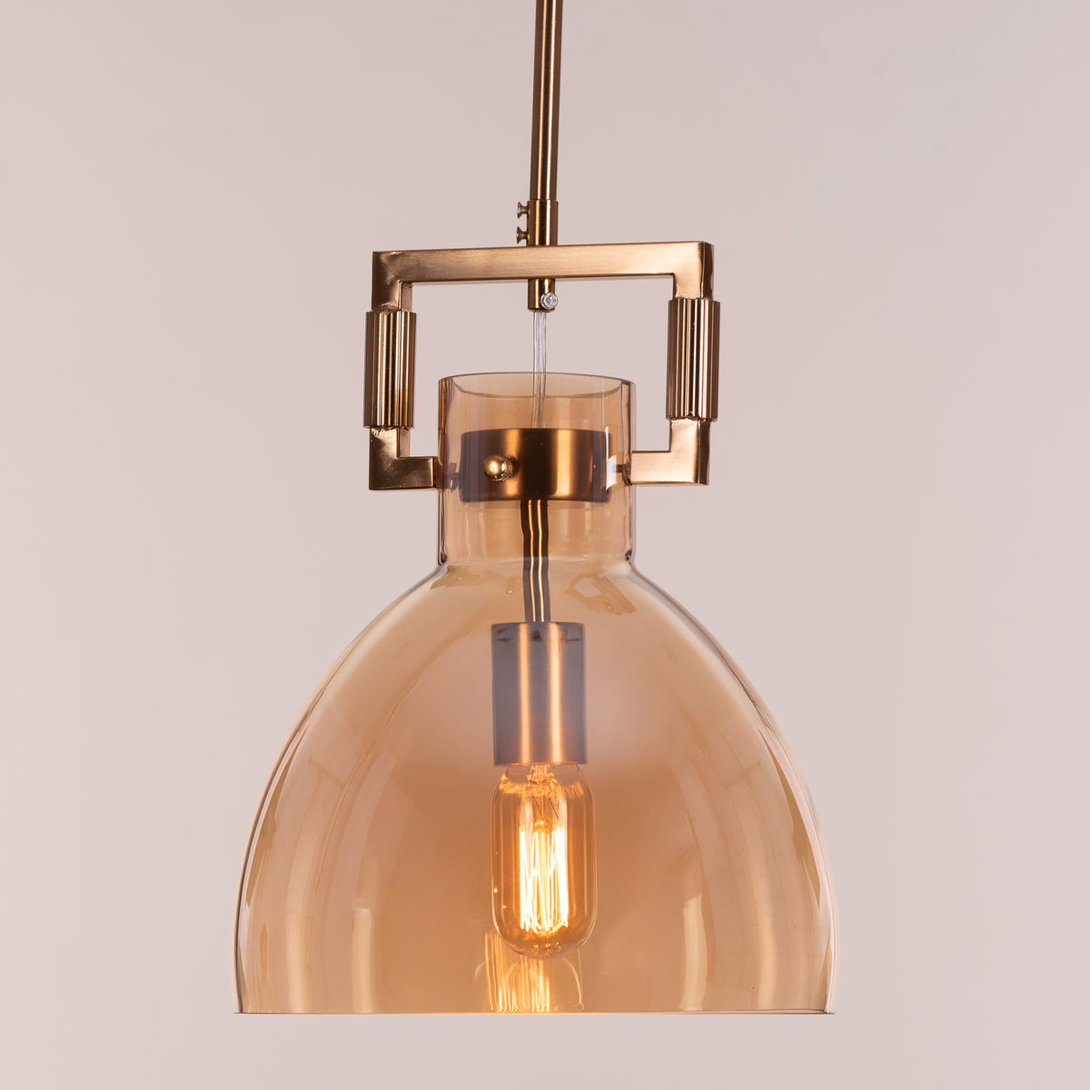 High Hopes (Oval, Amber) Glass pendant Light