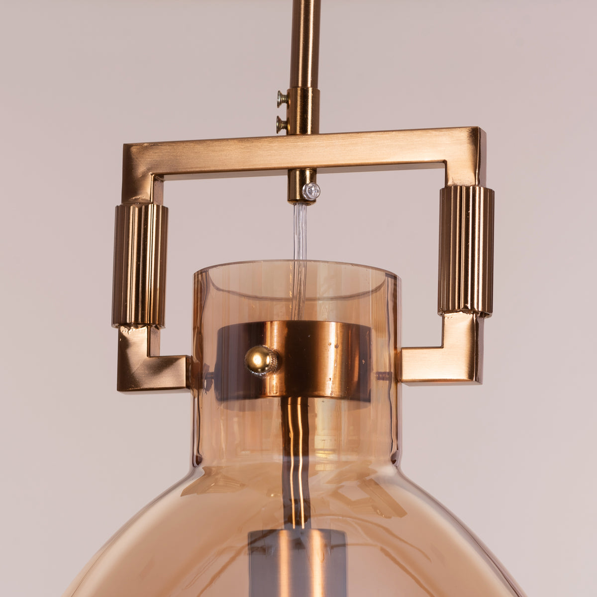 High Hopes (Oval, Amber) Glass pendant Light