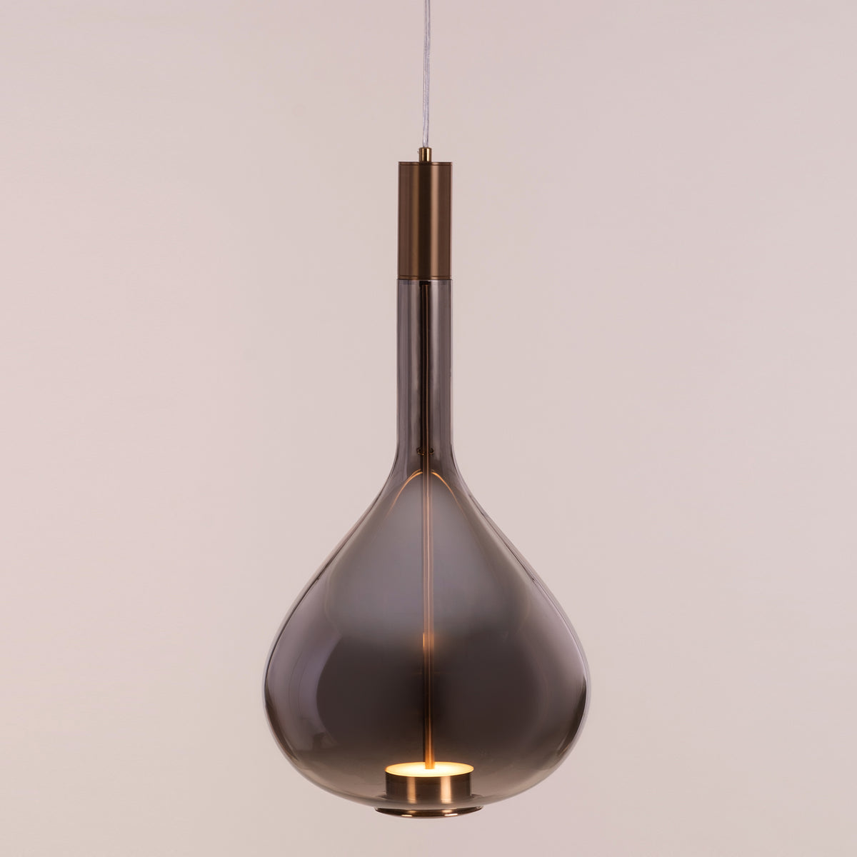You Own It (Smokey Grey, Built-In LED) Glass Pendant Light