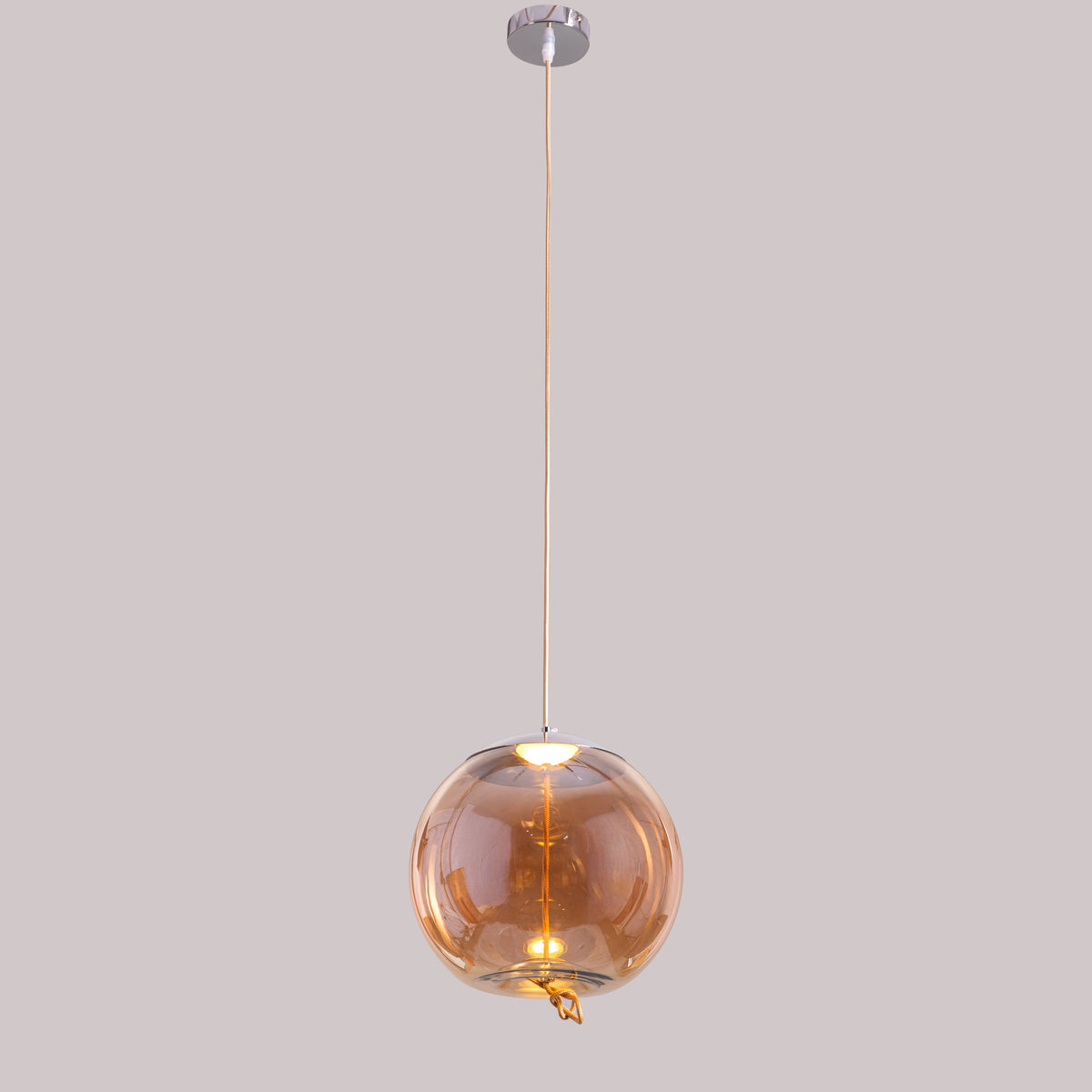 Motivation (Amber, Built-In LED) Glass Pendant Light
