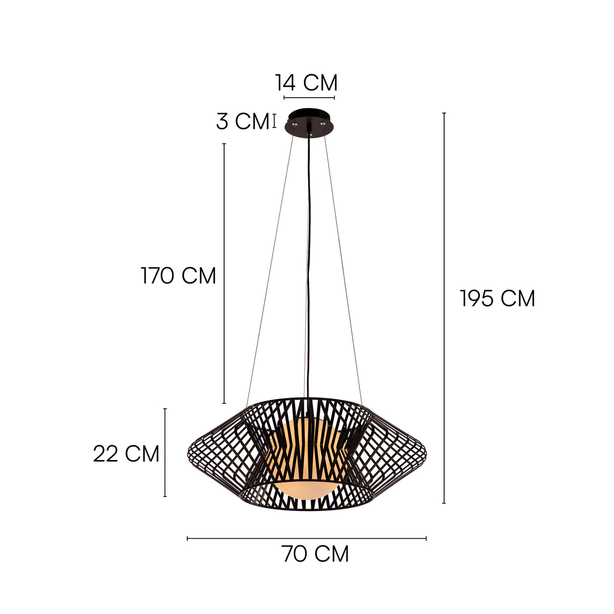 Shadowline (Black) Pendant Light