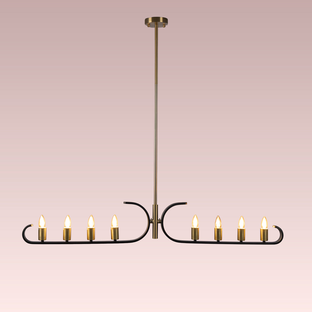 Twilight Row (Gold, Black) Chandelier