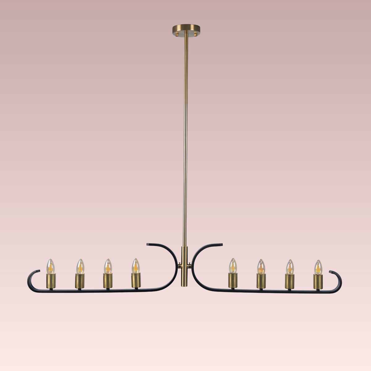 Twilight Row (Gold, Black) Chandelier