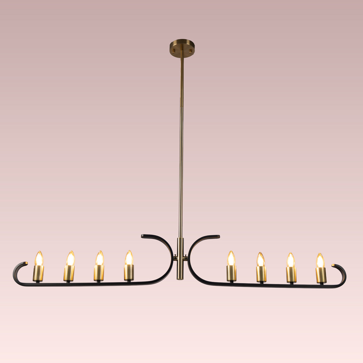 Twilight Row (Gold, Black) Chandelier