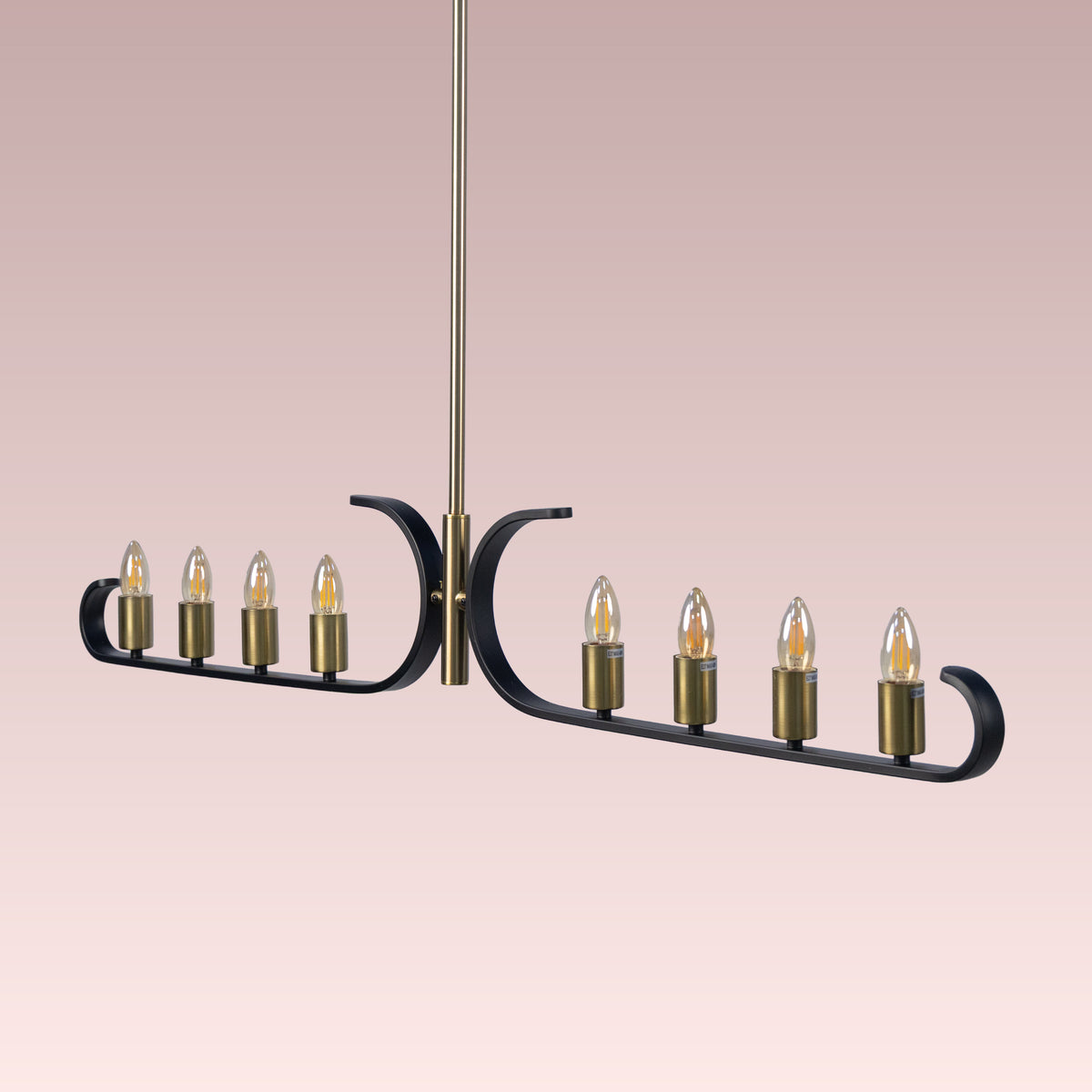 Twilight Row (Gold, Black) Chandelier