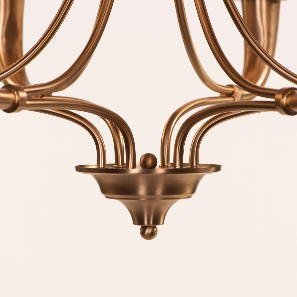 Kenswick (Gold, White) Frosted Glass Chandelier