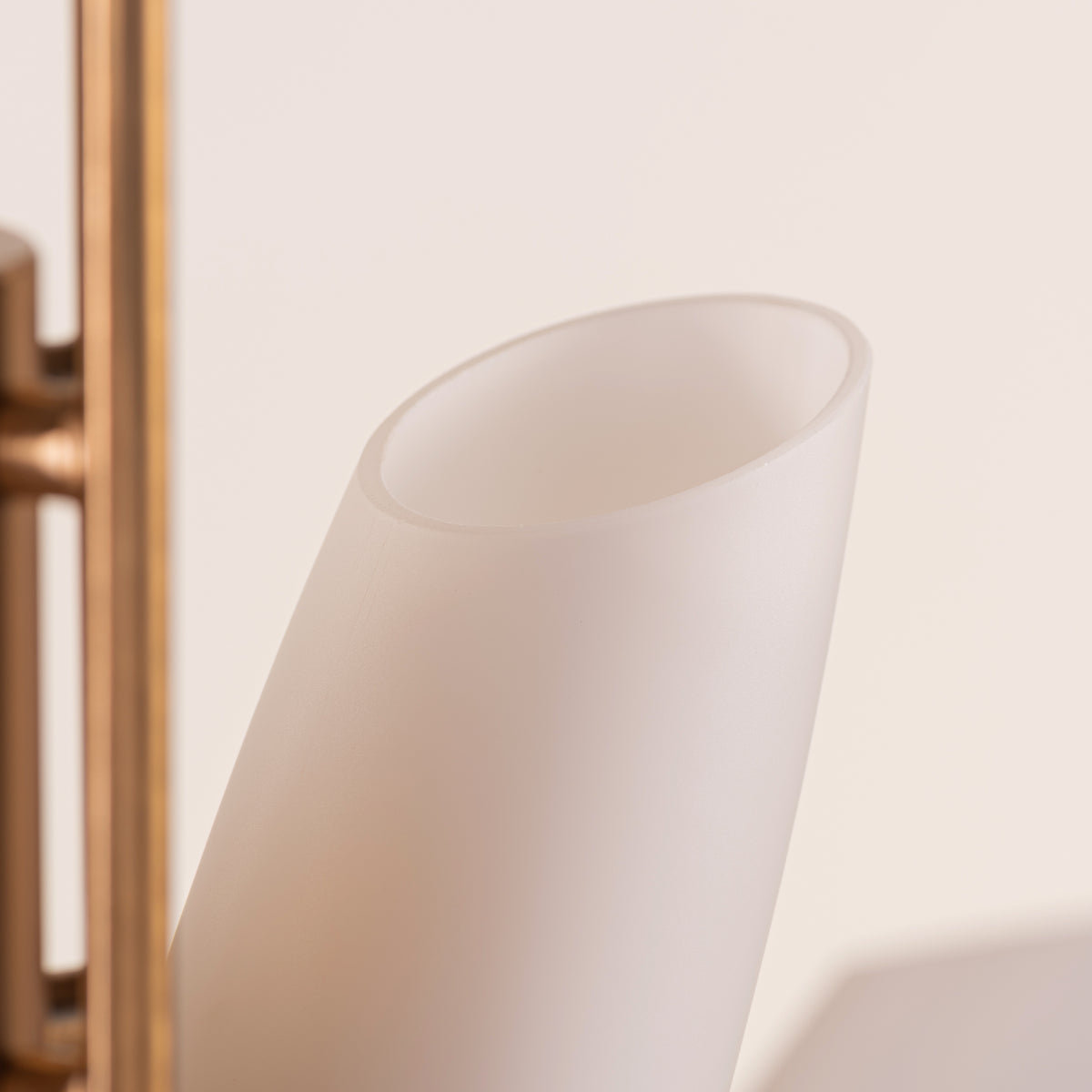 Silvana (Large,  Gold & White) Frosted Glass Chandelier
