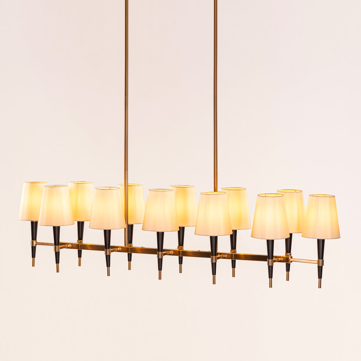 See The Unseen (Black, Gold) Fabric Chandelier