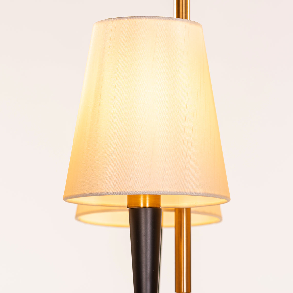 See The Unseen (Black, Gold) Fabric Chandelier